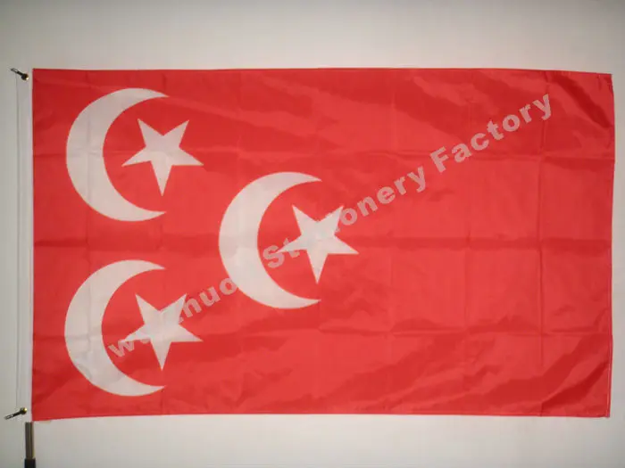 

Double Stitched Polyester Flag, Egypt 1882-1922, 150x90cm, 3x5ft, 120g, 100D, High Quality, 21x14cm