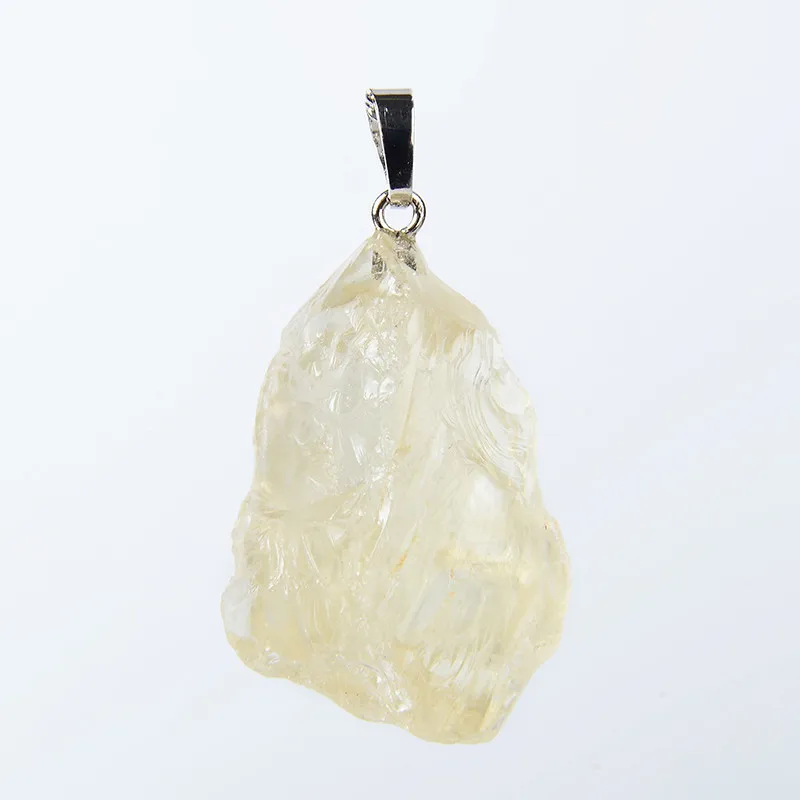 New Original Irregular Shape Natural Stone Amethysts Pink Quartz White Rock Crystal Pendant for Women Necklaces Jewelry