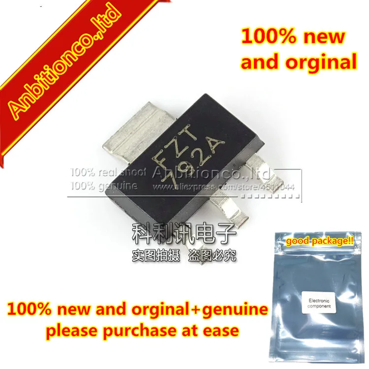 10pcs 100% new and orginal FZT792A FZT792ATA SOT-223 PNP SILICON PLANAR HIGH GAIN MEDIUM POWER TRANSISTOR in stock