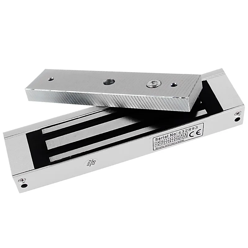 

12V 24V 180KG Single Door Magnetic Electromagnetic Lock 390LB Holding Force For Door Access Control System