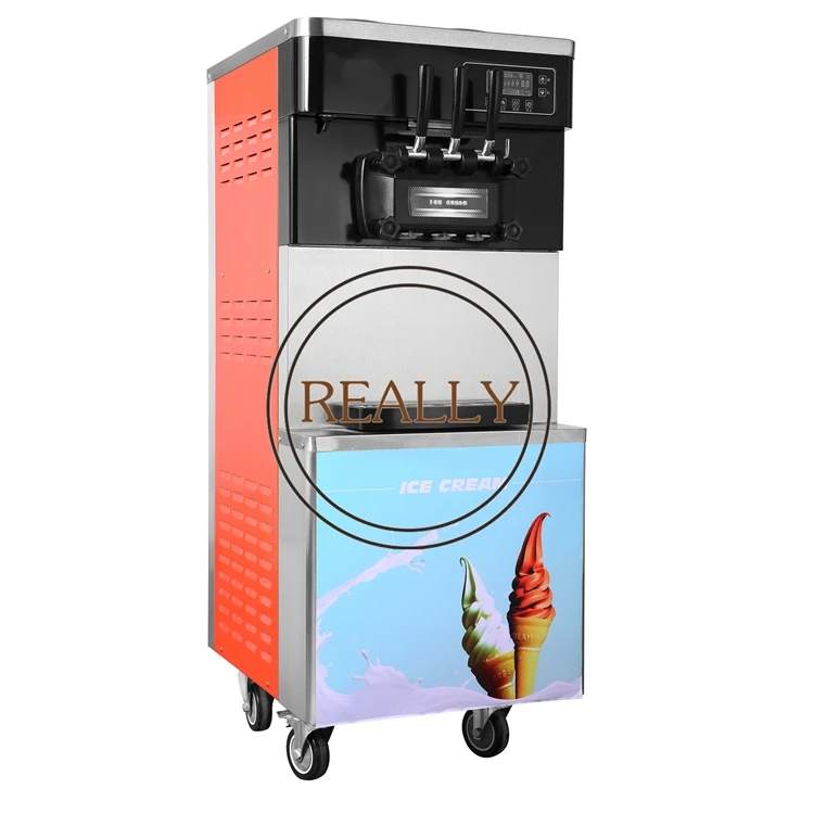 

30L capacity free shipping vertical 3 Flavor Soft Ice Cream Machine/ice cream soft machine for Sale with special price