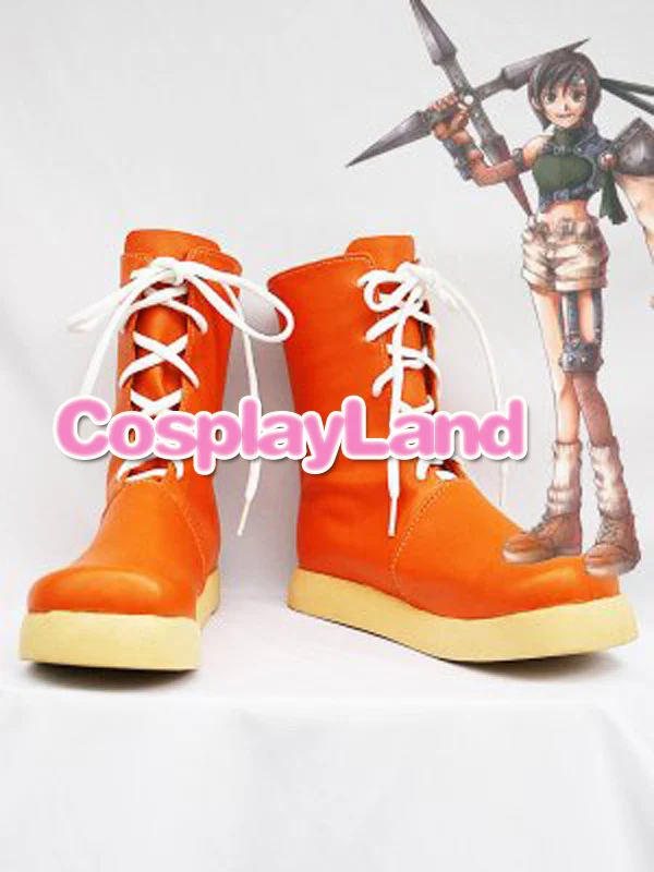 Final Fantasy 7 Yuffie Cosplay Boots Shoes Game Party Cosplay Boots Custom Made for Adult Women Shoes