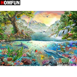 HOMFUN Full Square/Round Drill 5D DIY Diamond Painting 