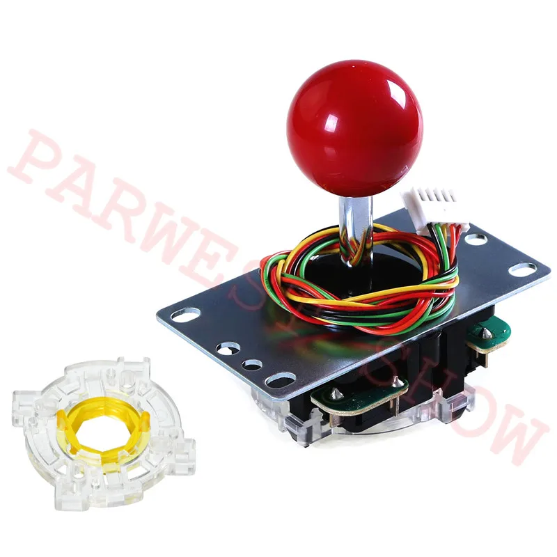 JLF-TP-8YT Japan Sanwa Joystick with 4/8 way Operation/arcade rocker wtih topball+5pin wire+SANWA-GT-Y-Octagonal Restrictor kit