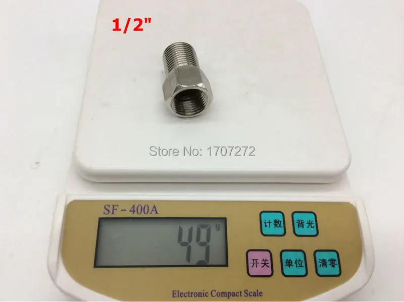 شحن مجاني BSP 1/2 "ذكر الخيوط 1/2" أنثى الخيوط الفولاذ المقاوم للصدأ مقرنة محول الفولاذ المقاوم للصدأ الأنابيب المناسب
