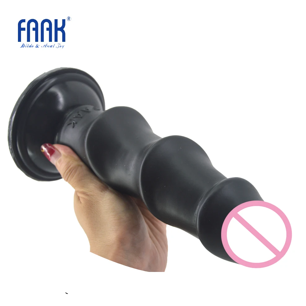 FAAK realistic dildo suction ribbed dildo big penis sex toys for women man extreme stimulate adult sex products shop Anal plug