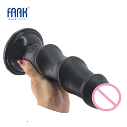 FAAK realistic dildo suction ribbed dildo big penis sex toys for women man extreme stimulate adult sex products shop Anal plug