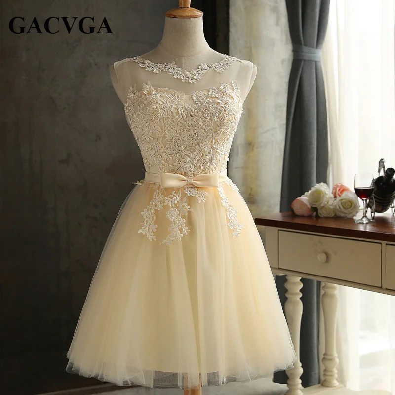 GACVGA-Robe d\'été élégante en dentelle pour femmes, robe courte en fibre, robe de soirée de Noël sexy et mince, robe éducative