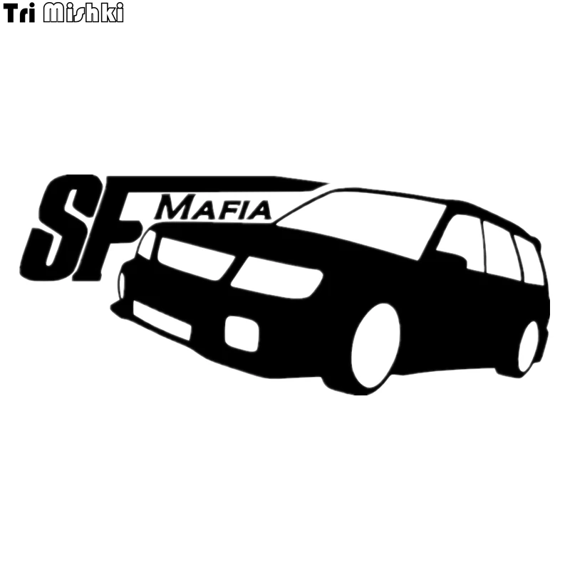 Tri Mishki HZX038# 10*24cm car sticker sf mafia for subaru forester auto car stickers