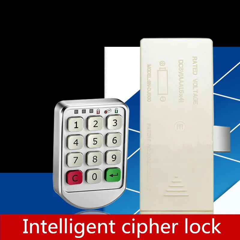 Aluminium alloy Intelligent cipher lock Sauna chest drawer lock Electronic lock of express cabine