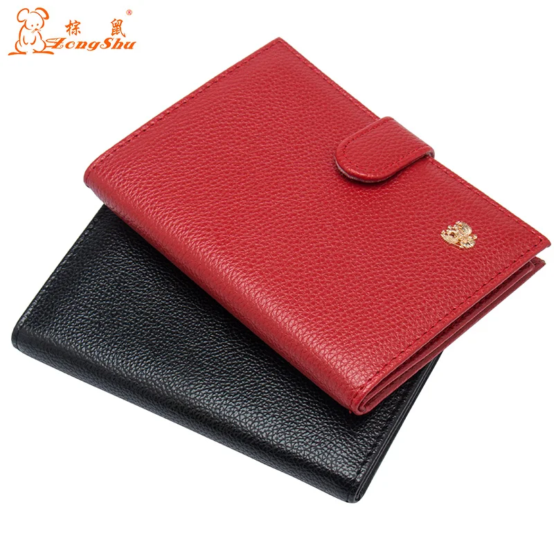 Russian Litchi buckle with casual Driver License Cover PU Leather Car Driving Documents Bag Credit Card Holder Solid Card Case