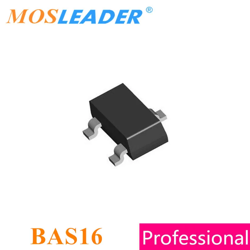 

Mosleader BAS16 A6 SOT23 3000 шт. коммутационные диоды BAS16H, изготовленные в Китае, высокое качество