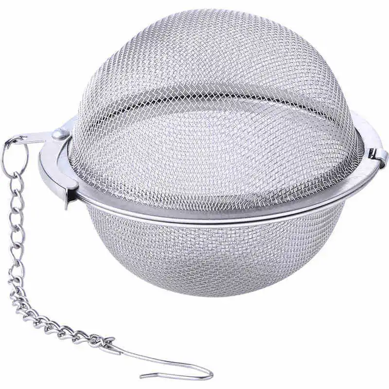 Silver Reusable 304 Stainless Mesh Herbal Ball Tea Spice Strainer Locking Tea Filter Infuser,200pcs/lot lin3833