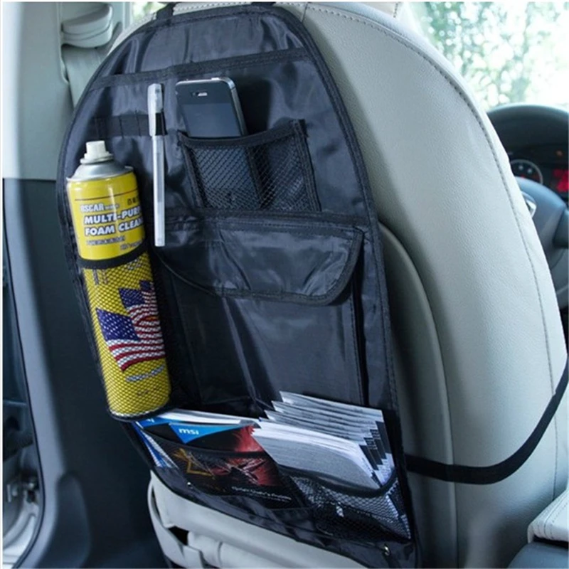 

2PCS Car-styling Travel Back Seat Pocket Bamboo Charcoal Non-woven Fabric organizador Storage Organizer Bag Bage Free Shipping