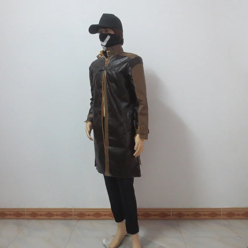 Watch Dogs Aiden Pearce Wind Coat Windbreaker Cos Christmas Party Halloween Uniform Outfit Cosplay Costume Customize Any Size