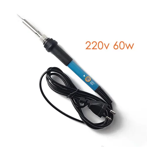 Allmejores Diy Zonnepaneel Lassen Kits 60 W Elektrische Ijzer + 20 Meter Tabben Draad + 2 Meter Busbar draad + Flux Pen