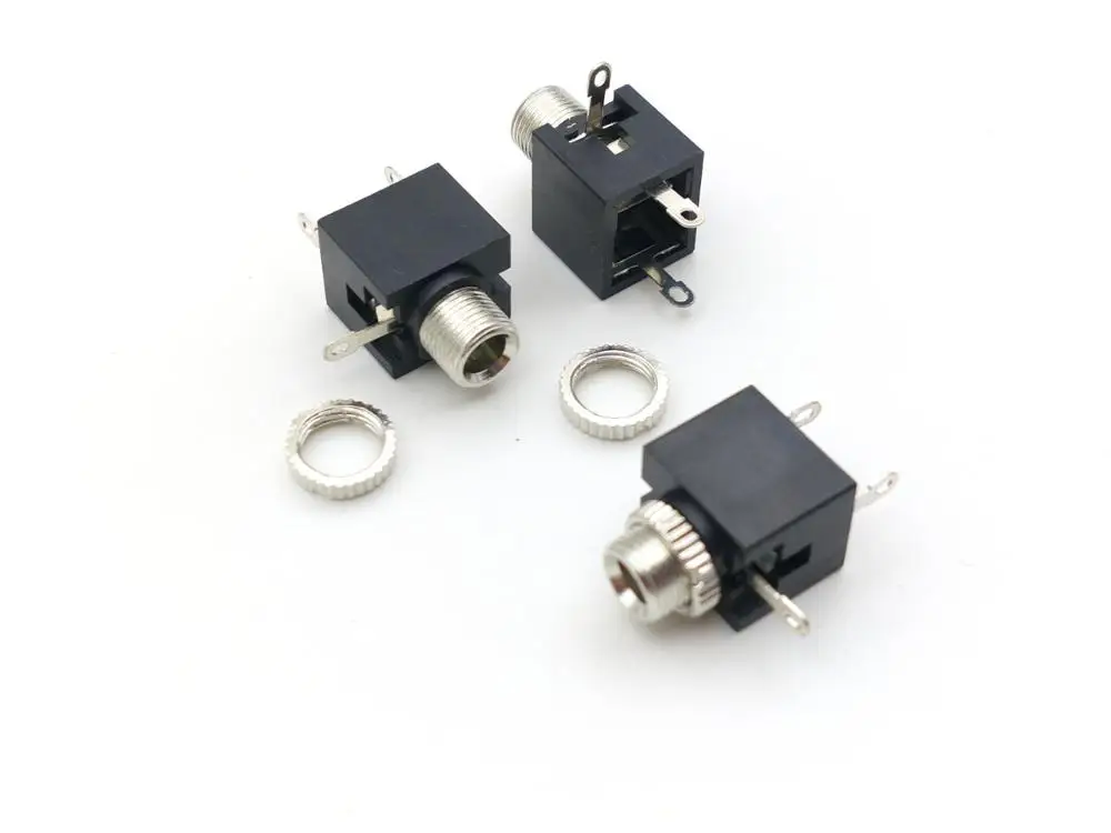 1000 Pcs 3.5 Mm Female Audio Mono Switched Socket Panel Jack