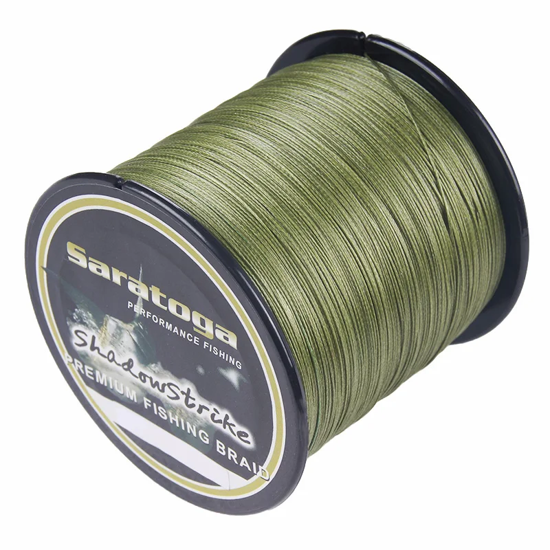 Saratoga 8 Strands 100% PE Braided Fishing Line Multifiament Fishing Wire 300m/330yard 6LB 30LB 40LB 60LB 80LB 100LB 200LB 300LB