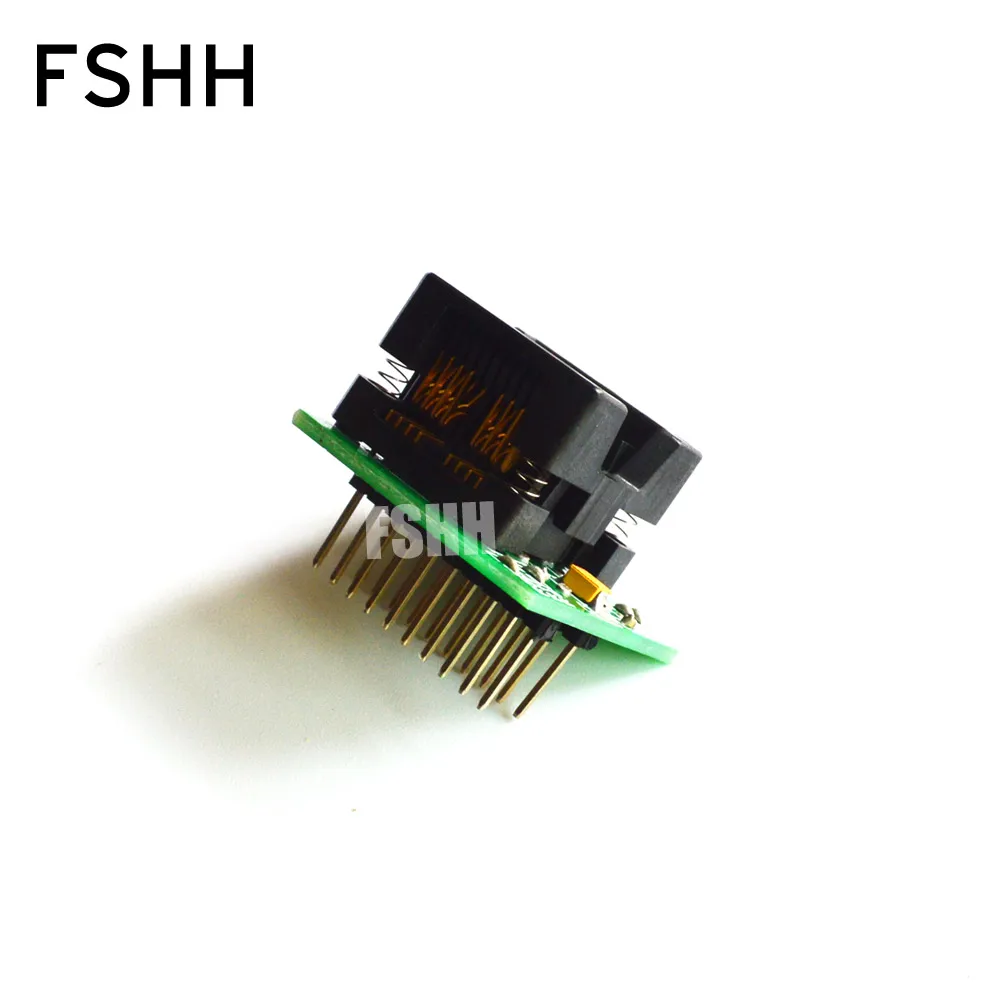 Adaptador programador CNV-SPI/S08A-V1.01 SOIC8 SOP8-DIP8 IC soquete de teste de corpo largo 208mil