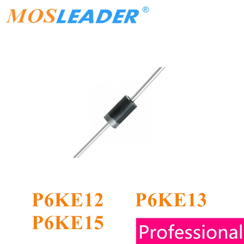 Mosleader P6KE12 P6KE13 P6KE15 DO-15 1000PCS 600W P6KE12A P6KE13A P6KE15A P6KE12CA P6KE13CA P6KE15CA 12V 13V 15V