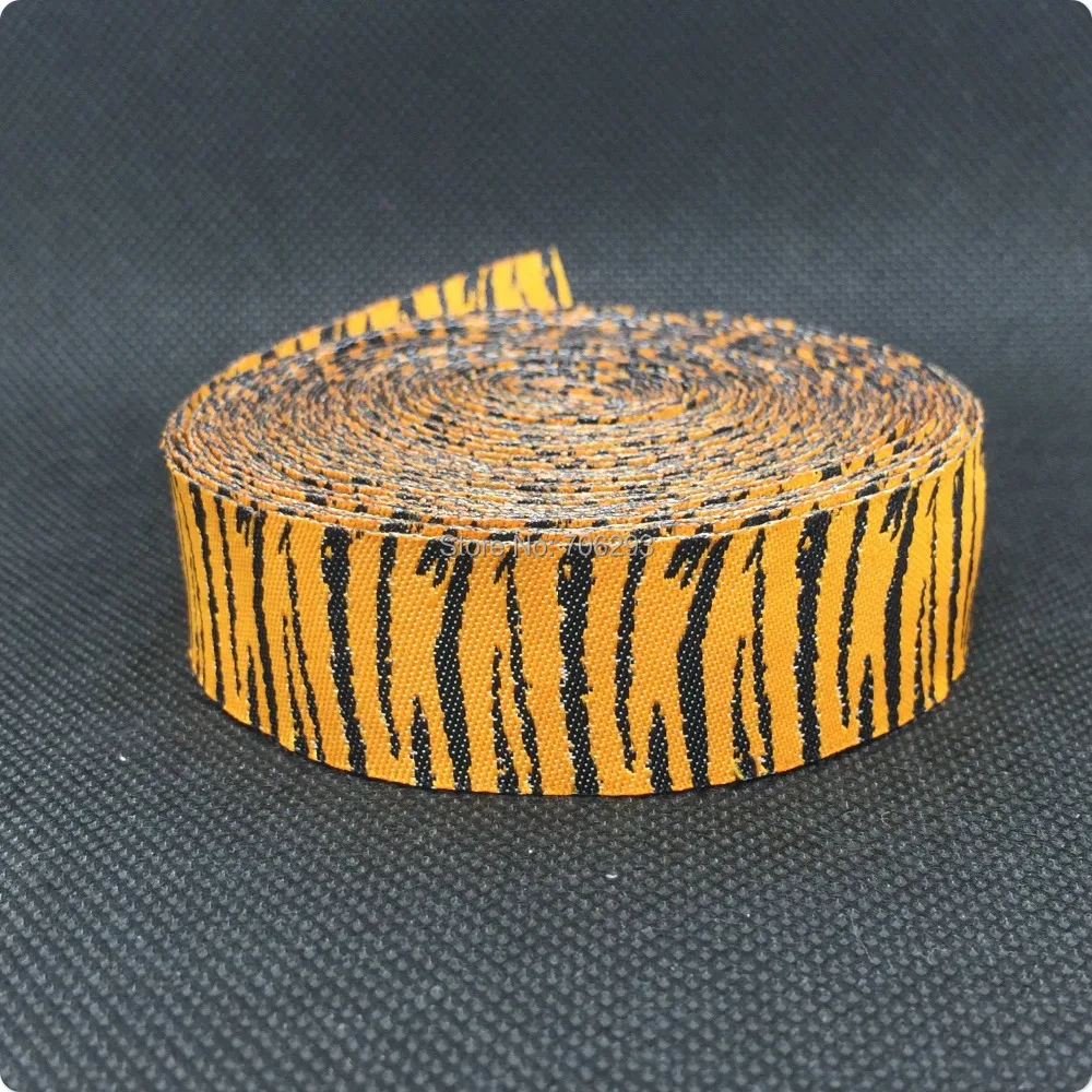 ZERZEEMOOY HOT!!!  NEW wholesale 7/8'' 22mm Wide tiger tattoo series Woven Jacquard Ribbon dog chain accessories 10yards/lot