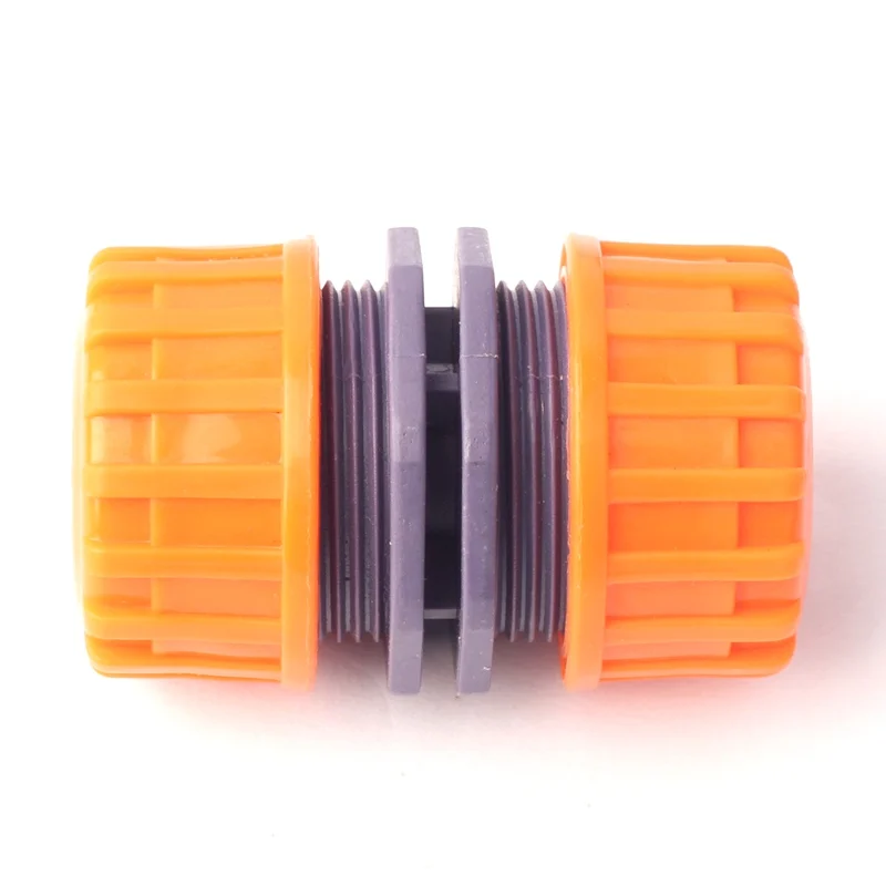 ABS G 1/2\'\' Hose Connector Garden Irrigation Water Pipe Fittings Orange New Material Repair Union Adapter Watering Hose Tools