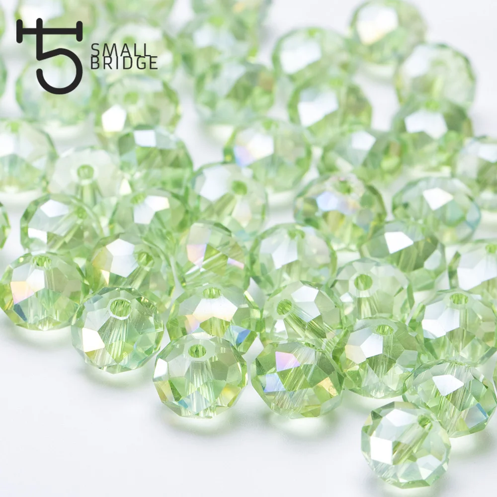 130pcs 4mm Czech Facet Rondelle Glass Beads Jewelry Making DIY Crystal Spacer Beads for Bracelets Mix Loose Bead Wholesale Z301