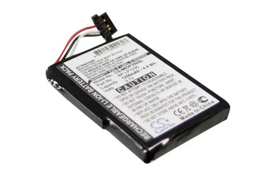 Cameron Sino 1250mah battery for DUNLOP NAVI 6000 MEDION GoPal P4210 MITAC TANSONIC PNA 6000 YAKUMO Delta X 5BT