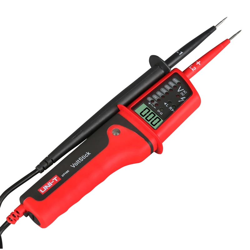 UNI-T UT15B/UT15C Waterproof Type Voltage Tester; IP65 Waterproof / RCD Test / Phase Position Rotation Test