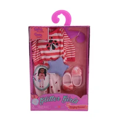 Doll Clothes Suit With Window Box For 14.5 Inch American Wellie Wishers Ice Cream Cart Our Generation Girl`S Toy