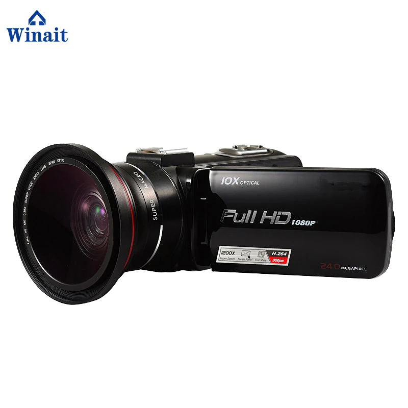 Winait Anti-shake HDV-Z82 digital video camera with remote control functions Face Detection