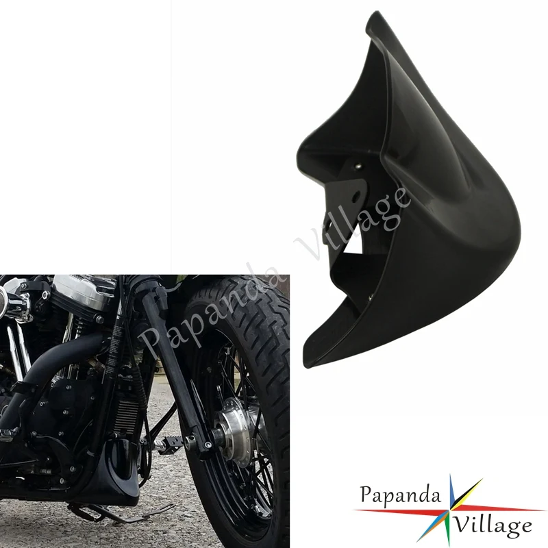 ABS Matte Black Motorcycle Front Chin Spoiler for Harley '06-later Dyna Low Rider Street Bob Fat Bob FXD Air Dam Fairing Cover