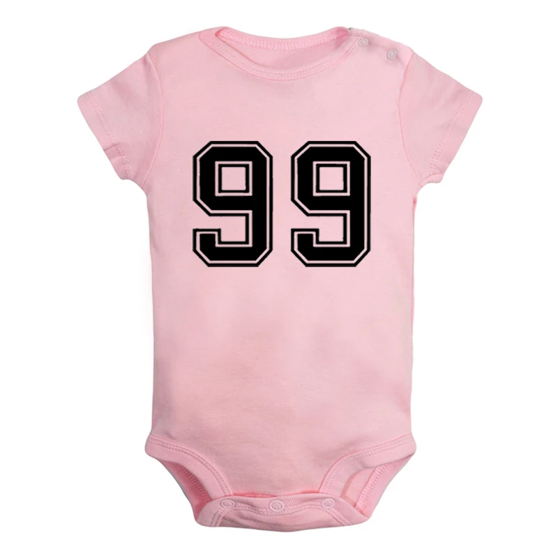 

Number No.01 No.99 Couple Ain't NO.1 99 problems Design Newborn Baby Boys Girls Outfits Jumpsuit Print Infant Bodysuit Clothes