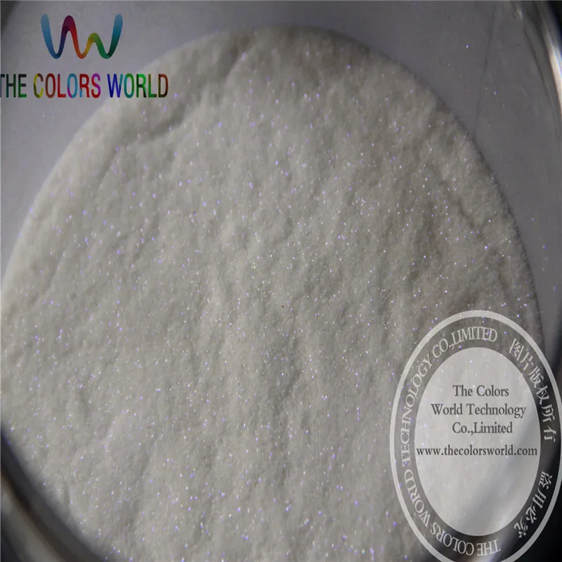 TCR14 0.1mm 004 size Shinning white with little purple violet reflects Color Glitter Powder  wholesale