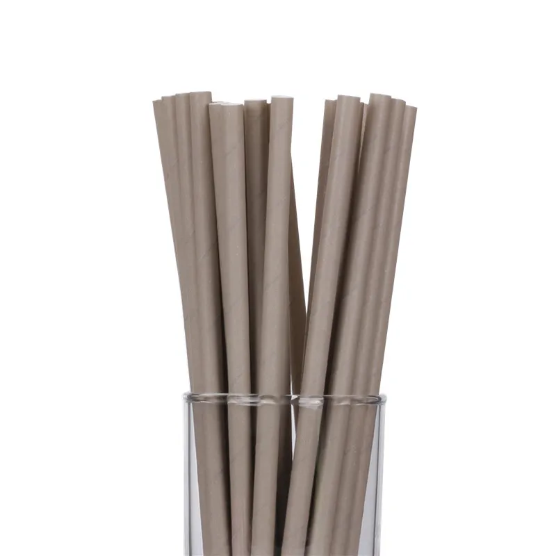 Paper Straws  Solid Gray Straws Gray Paper Wedding Silver Party Supplies Vintage biodegradable Paper Straws drinking disposable