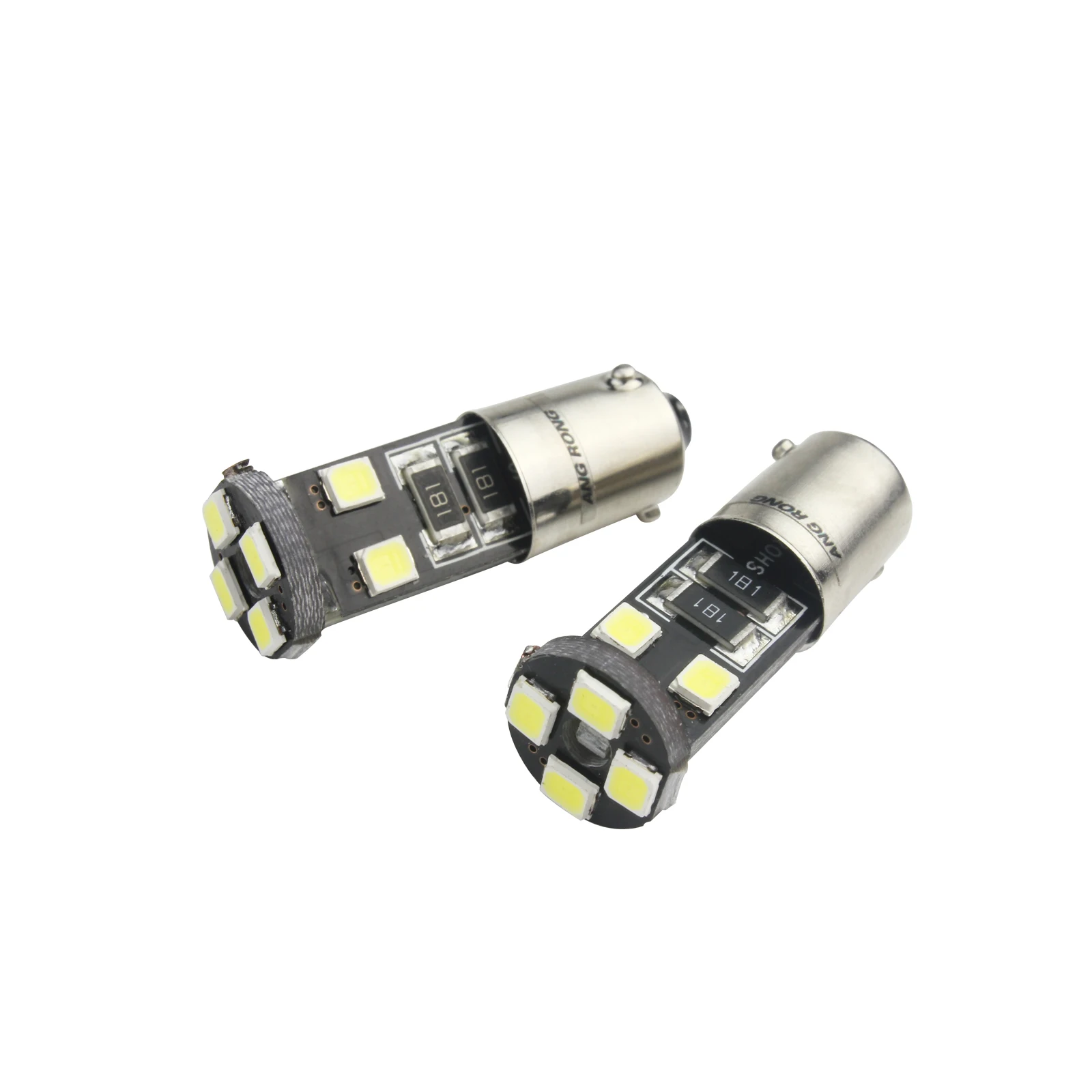 ANGRONG 10x  BAX9s 64132 H6W 2835 SMD No OBC/Canbus Error Free LED Bulb Parking Indicator Reverse DRL Light 12V