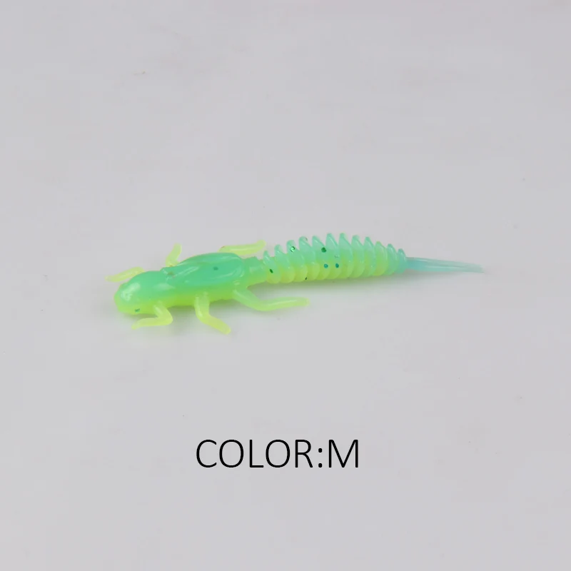 2019 neue Erreichen Weiche Köder Weiche Kunststoff Köder Larve 6 cm/5 cm Schwimmende Süßwasser Swimbaits Silikon Weichen Köder wurm Für Angeln