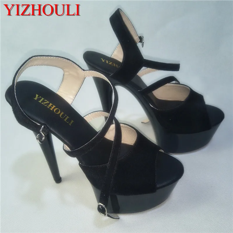 New sexy shoes after cross department with 15 cm over the stiletto heel sandals big yards women's shoes