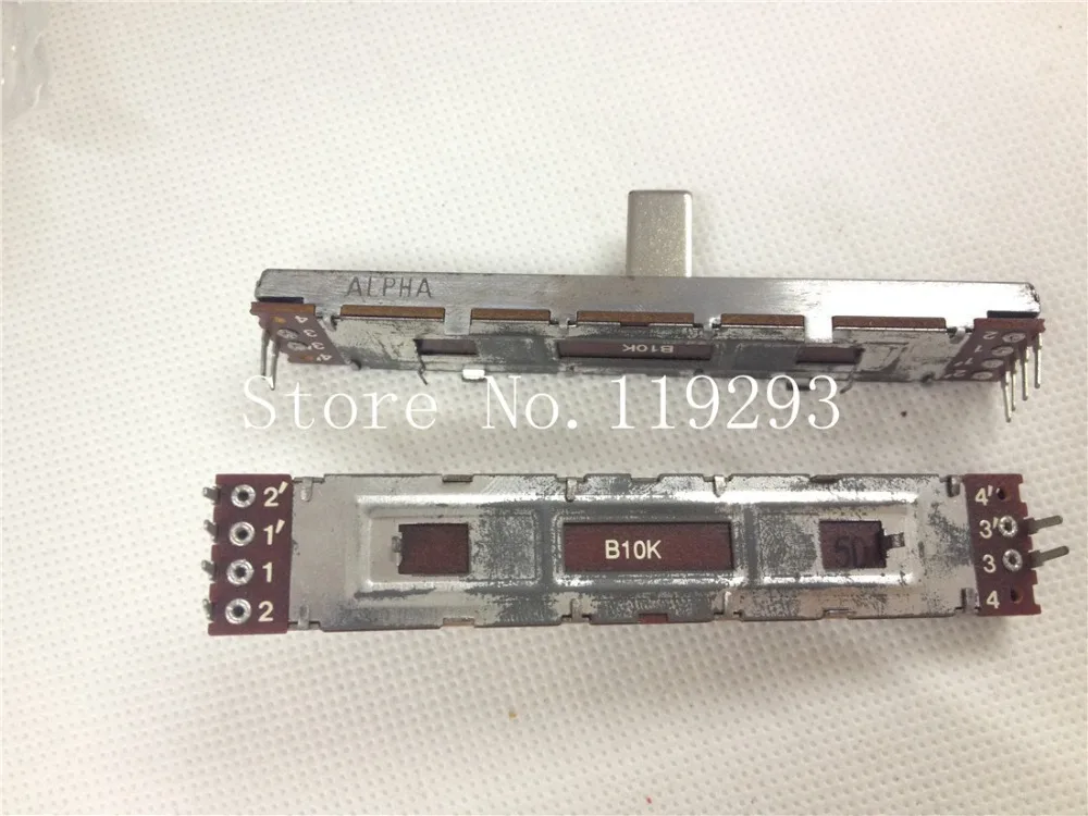 

[SA]ALPHA Aihua 8.8 cm Slide potentiometer B10K X2 axis length 15MM stroke 45M,--5pcs/lot