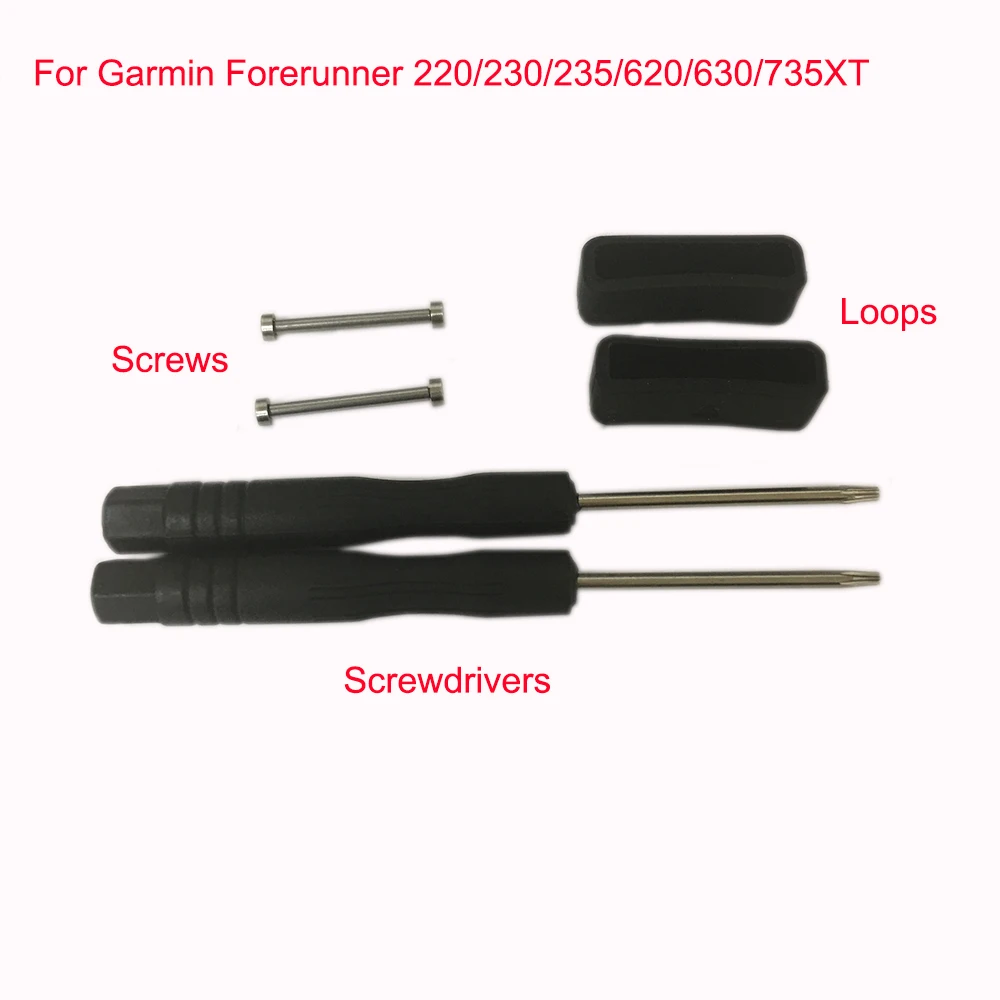 5 Set Screwdrivers with Smart Watch Band Loop Ring Screws Accessories Tools For Garmin Forerunner 220/230/235/620/630/735XT