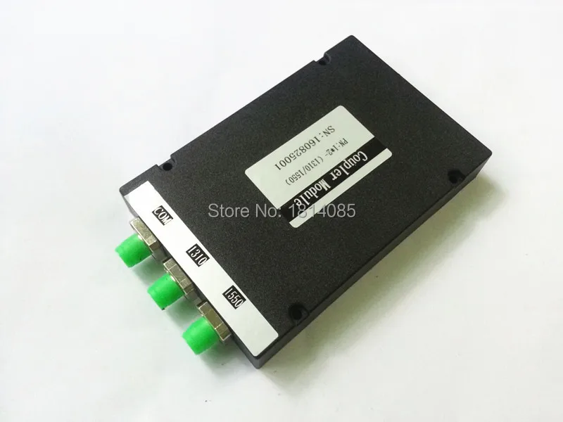 Fused WDM 1x2 1310/1550nm FC/APC  Filter Wavelength Division Multiplexer ABS