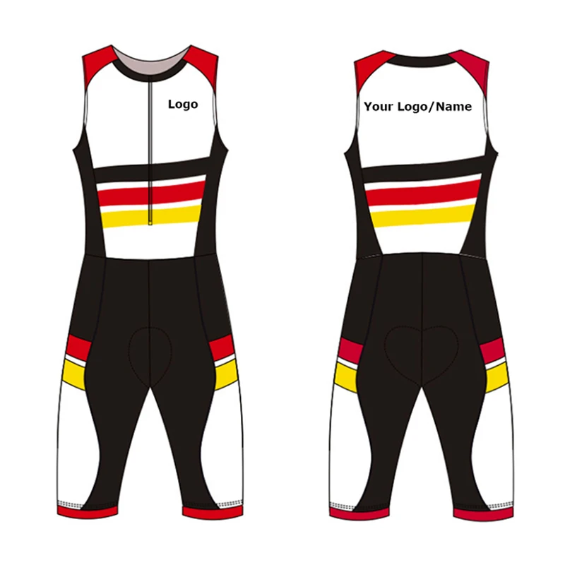 Custom-made Men/Women/Children Sleeveless Bicycle Club Bike Team Cycling Triathlon Clothing Skin suit Jersey Set Tri Suit