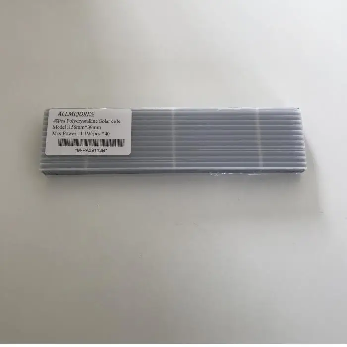 40 шт. солнечные элементы 156 мм * 39 мм поликристаллические мини-солнечные батареи 1,13 Вт/шт. для DIY 12 В 24 В солнечная панель pv модуль