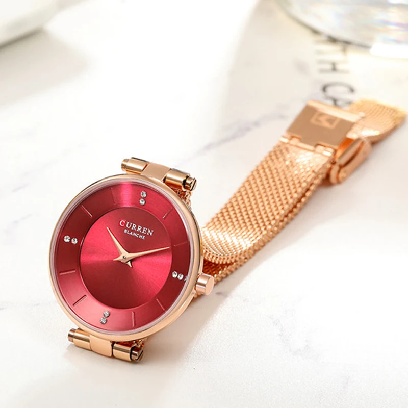 Top CURREN Women Watch Brabd Fashion Quartz Ladies Wrist Watches Female watch Women Dress Gift Clock Montre Femme reloj mujer