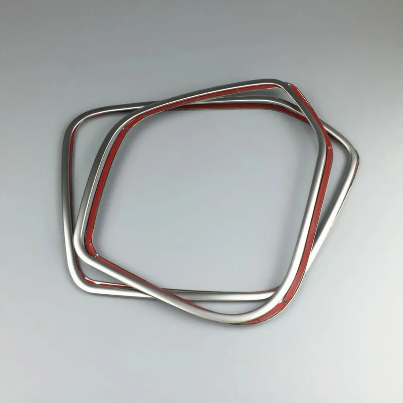 Stainless Steel Car Door Audio Speaker Frame Decoration Cover Trim 4Pcs For Audi Q3 2013-2017 Auto Interior Accessories