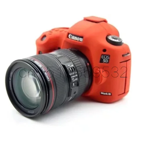 Đẹp Mềm Silicone Cao Su Bảo Vệ Máy Ảnh Cơ Thể Bìa Trường Hợp Da Cho Canon 6D 5D3 5D4 800D 80D Túi Máy Ảnh