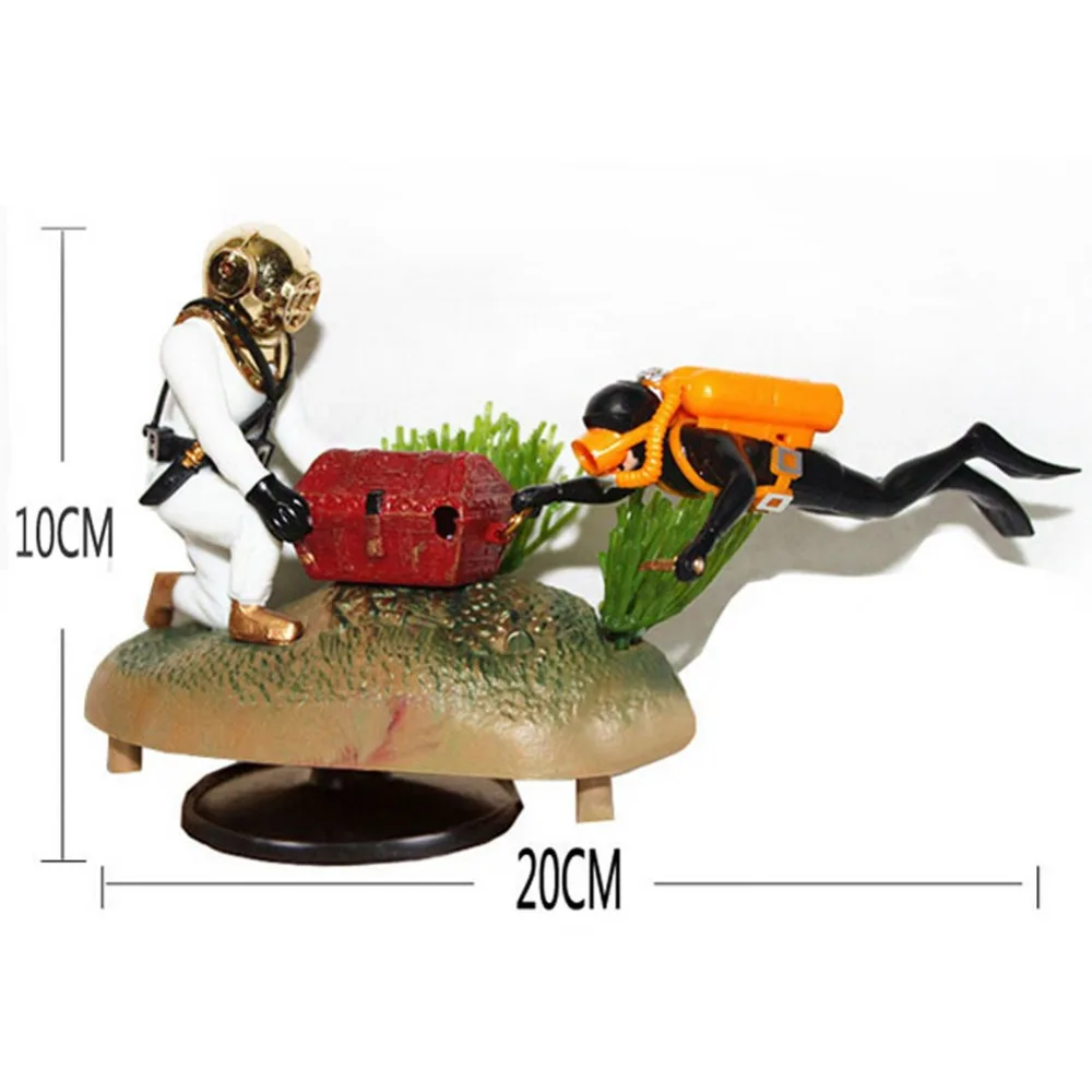 Aquarium Decor Diver Fish Ornament Landscape Accessories