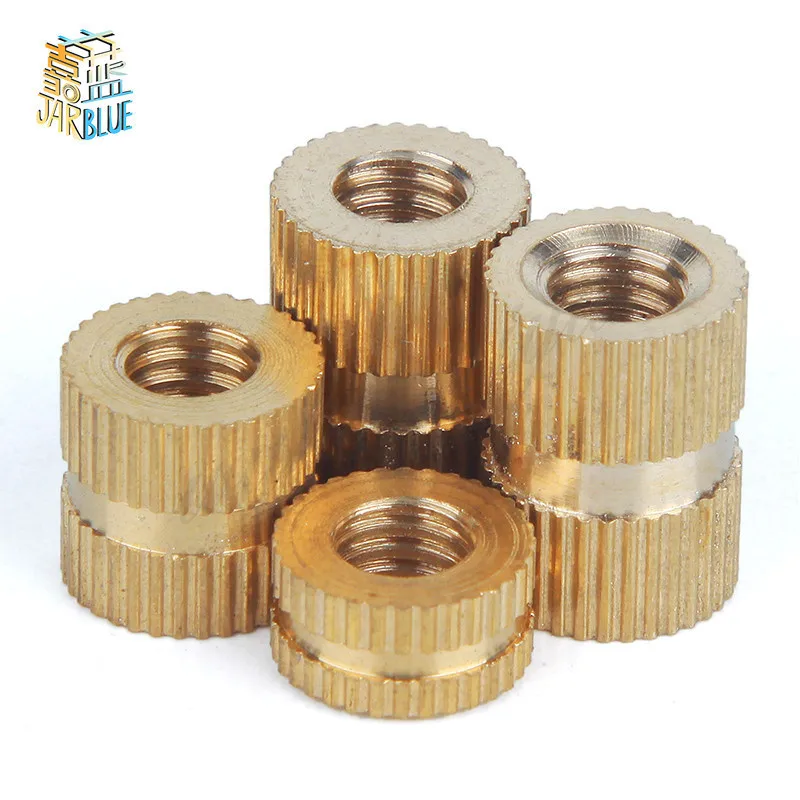 

20PCS 4#-40*L=3/4/5/6/8/10/12--4.5mm（OD） UNC Braas insert nut Injection Molding Brass Knurled Thread Inserts Nuts