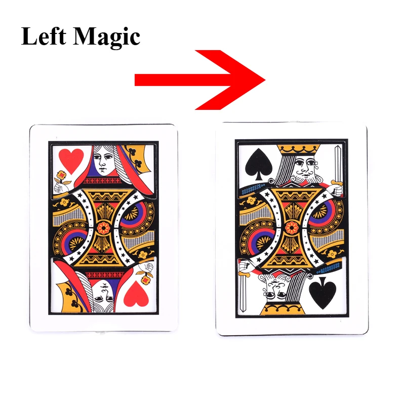 Small Q To K  Cards Magic Trick 6.3*8.7cm  Magic Props Accessories Cards For Tricks