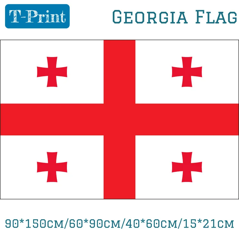 

90*150cm/60*90cm/40*60cm/15*21cm 3x5ft Georgia National Flag